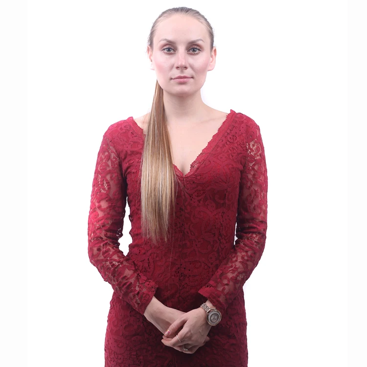 Ombre Long  24" Straight Synthetic Ponytail Hair Extensions Wrap On Clip-in Pony Tails Natural Hair Heat Resistant Hair Pieces