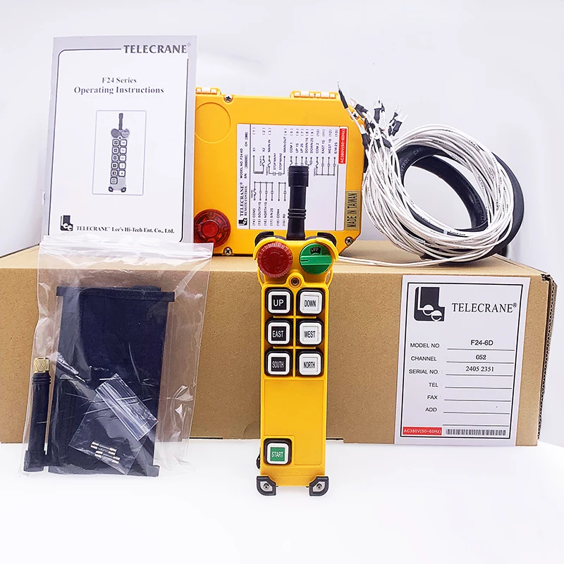 

F24-6D Telecrane manufacturers 6 buttons double speed crane remote control for hoist cranes