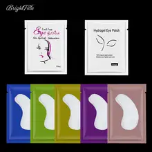 Щеточка для ресниц колодки 50/100/1000 пар Gold под накладки под глаза для наращивания ресниц глаз-Наклейки Инструменты Бумага-Патчи поставки без ворса