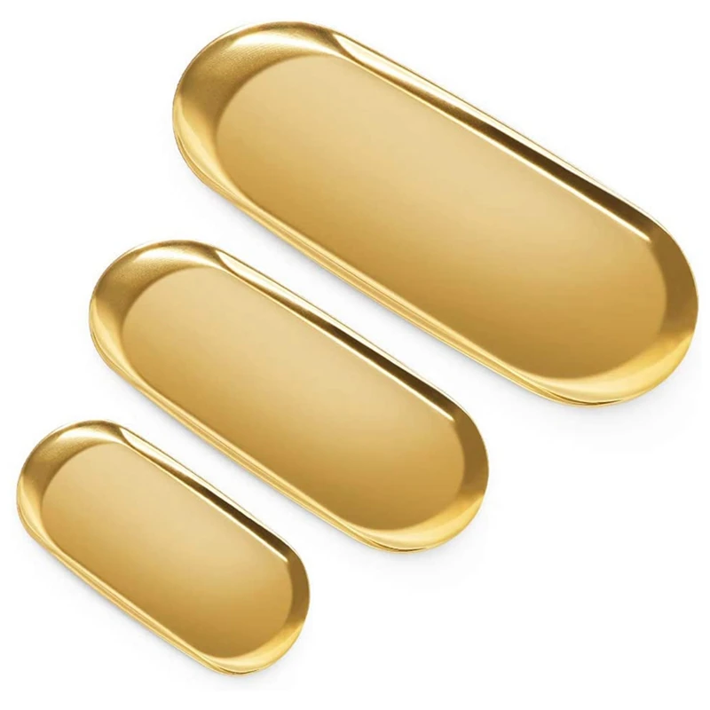 3 шт. Золотая тарелка десертная из нержавеющей стали поднос для фруктового торта