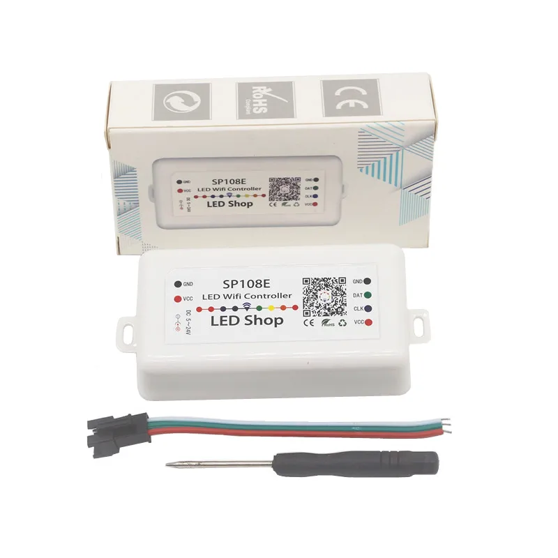SP108E WS2812B WS2811 WS2801 СВЕТОДИОДНЫЙ Wi Fi контроллер iOS Android приложение беспроводной пульт