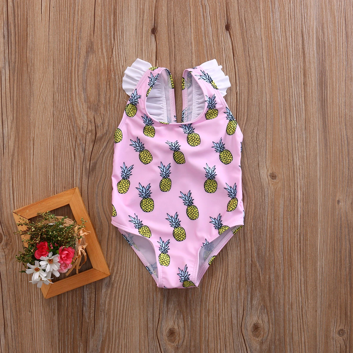 pink pineapple bathing suit