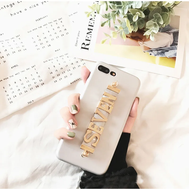 Для iphone 11 pro max 6 7 8 10 plus XR XS XSMAX X персональный мягкий чехол уникальный подарок заказное имя Наручные Цепи чехол для телефона