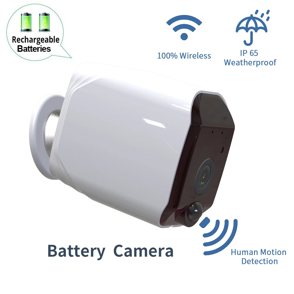 1080P безопасности Батарея облако Беспроводной Камера Wi Fi камера наружного