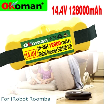 

High Capacity 12800mAh 14.4V Battery For iRobot Roomba Vacuum Cleaner 500 530 540 550 620 600 650 700 780 790 870