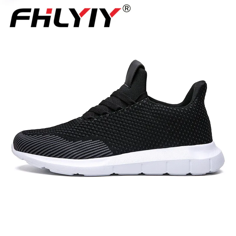 Fhlyiy/Новинка; мужские кроссовки Flyknit; дышащая повседневная мужская легкая обувь; уличные модные мужские кроссовки; Дизайнерская обувь; большие размеры