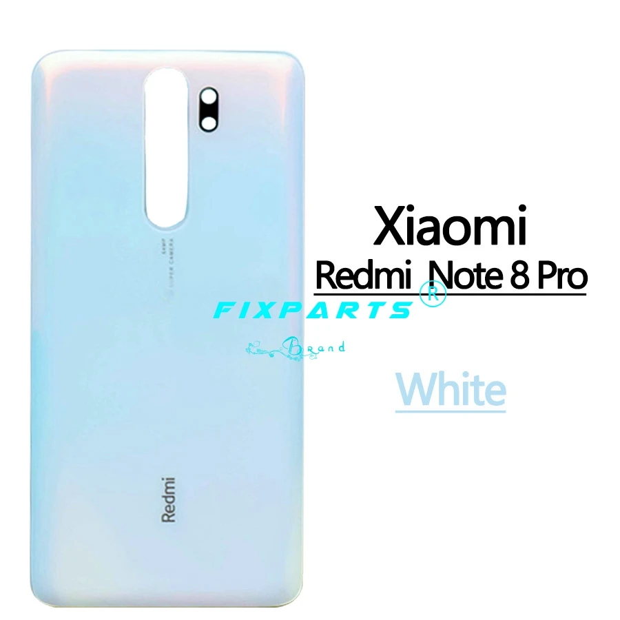 (Note 8 Pro) White Xiaomi redmi note 8 pro Чехол для аккумулятора из настоящего стекла Сменный Чехол для redmi note 8 pro черный и белый чехол для телефона redmi note 8 - Цвет: (Note 8 Pro) White