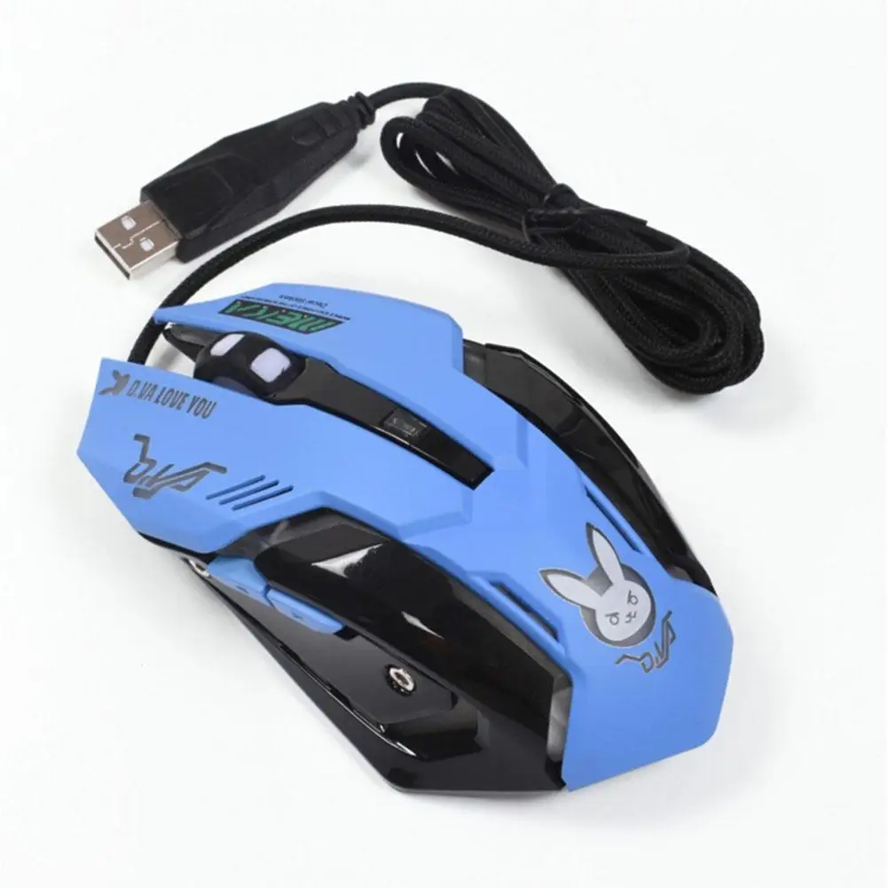 USB Проводная игровая компьютерная мышь 2400 DPI оптический светодиодный бесшумная