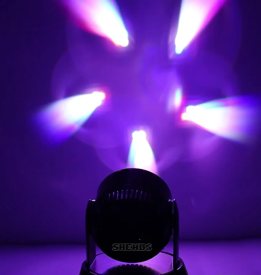 Светодиодный луч + стирка пяти глаза пчел 5x12W RGBW DMX512 сценическое освещение