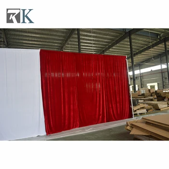 

High grade pipe and drape conference hall stage backdrop wedding event curtain