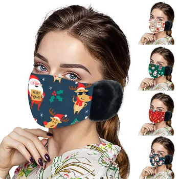 

Universal Christmas Prints Smog-washable Mask Mascarillas For Adults Mask In Europe And America Breathable Protective Mask
