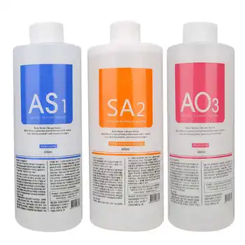Suero HydraFacial para cuidado de la piel, solución hidrofacial para Aqua Peel, 400ml, AS1 SA2 AO3, para máquina hidrafacial, limpieza profunda de la piel