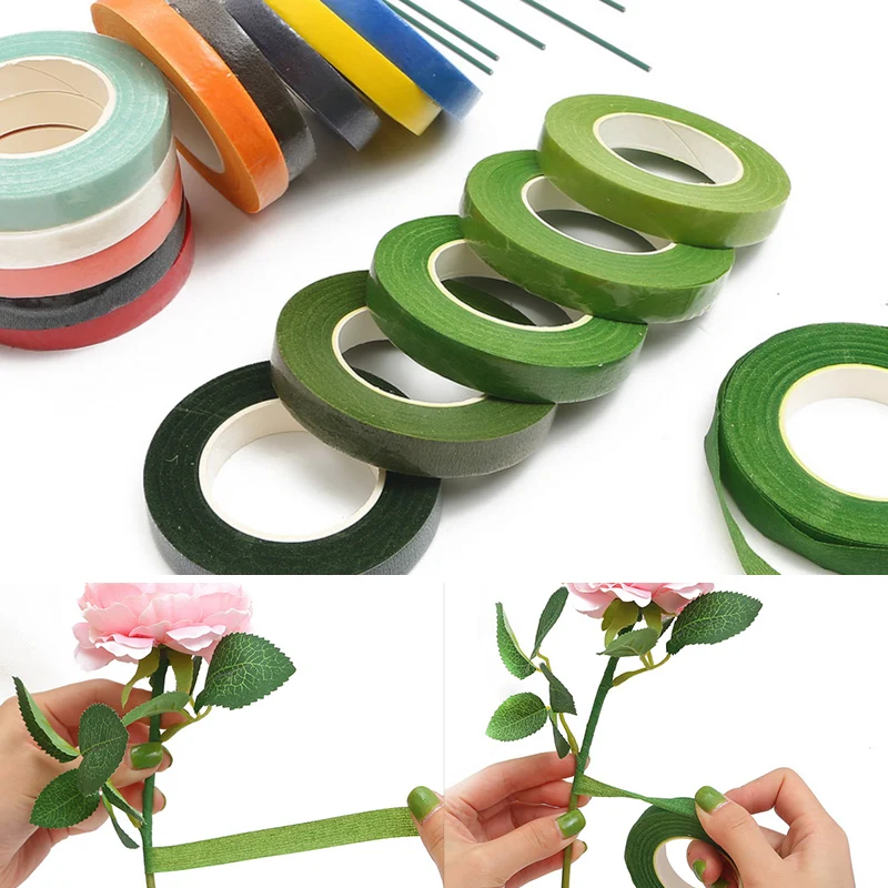 Nylon Stem Tape Corsages Nylon Flower Supplies Nylon Stamen Wrap Artificial Flowers