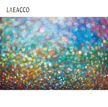 

Laeacco Abstract Fantasy Color Polka Dots Light Bokeh Wedding Birthday Party Baby Newborn Photo Background Photography Backdrops