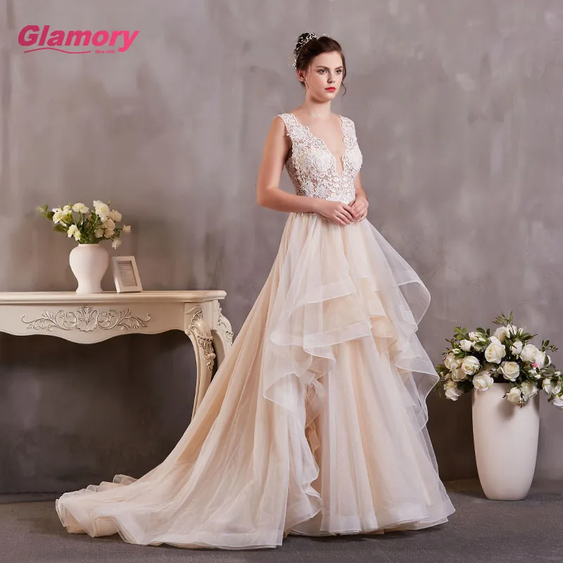 『Cheap!!!』- Embroidered Lace Wedding Dresses Good Quality Patty Dress
For Wholesales