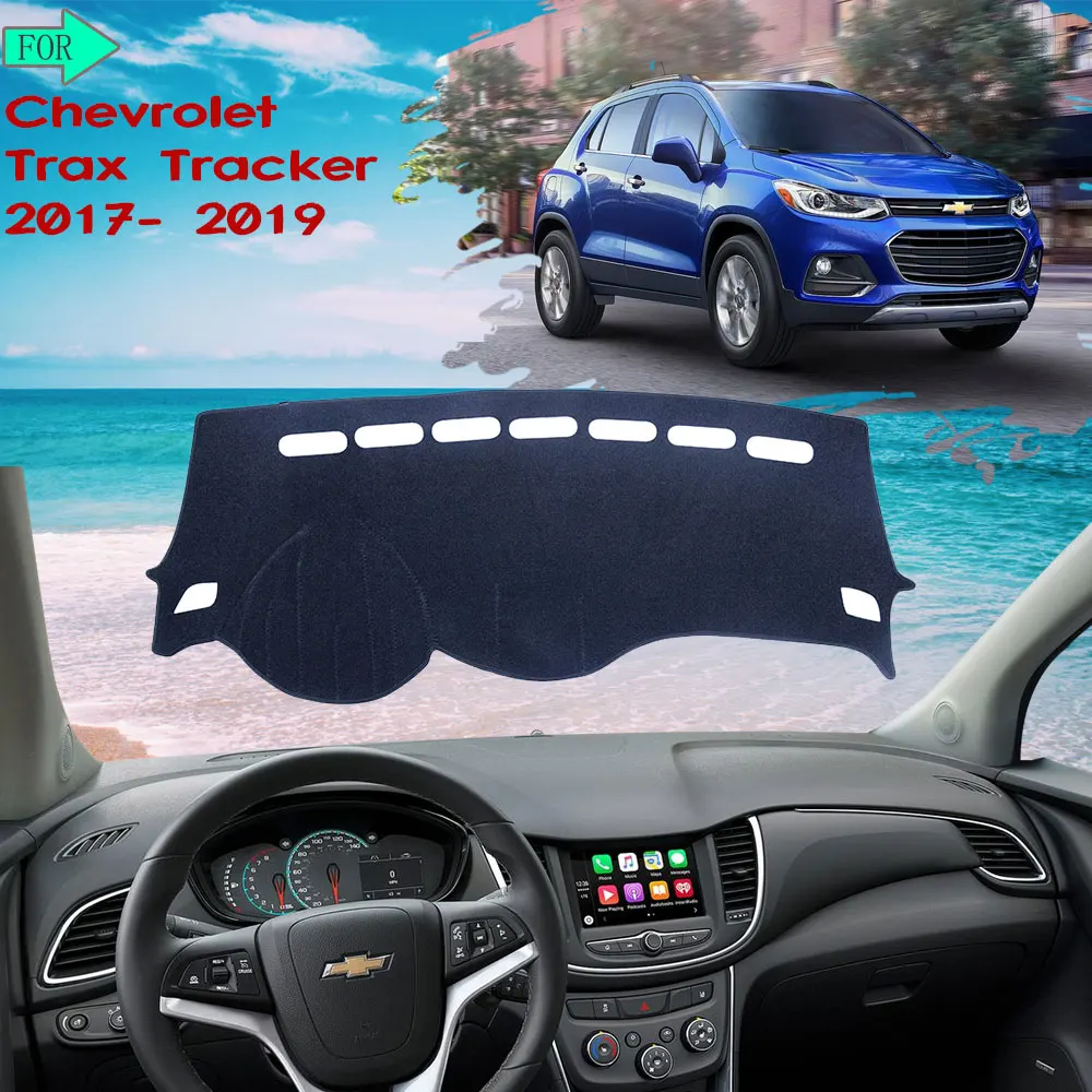Dashboard Mat Cover Carpet Rug Avoid Light for Chevrolet Trax Tracker Holden 2017 2018 2019 Exterior Stickers Car-Accessories | Автомобили