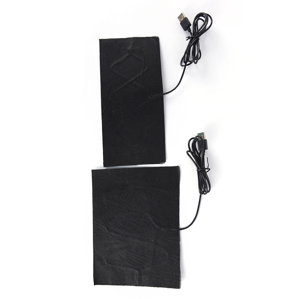 Черные быстронагревающиеся грелки из углеродного волокна с подогревом USB куртка пальто аксессуары для жилетов Размер S/M теплая задняя Шея