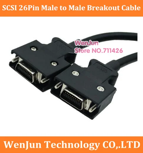 CN26 26-Pin MDR SCSI I/O Signal Male to Male Connection Cable 1.5M 
