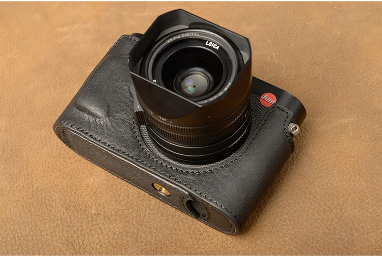 AYdgcam ручной работы из натуральной кожи чехол для камеры половина тела для Leica Q Typ 116 Leica Q2 Нижняя крышка ручка винтажный Чехол