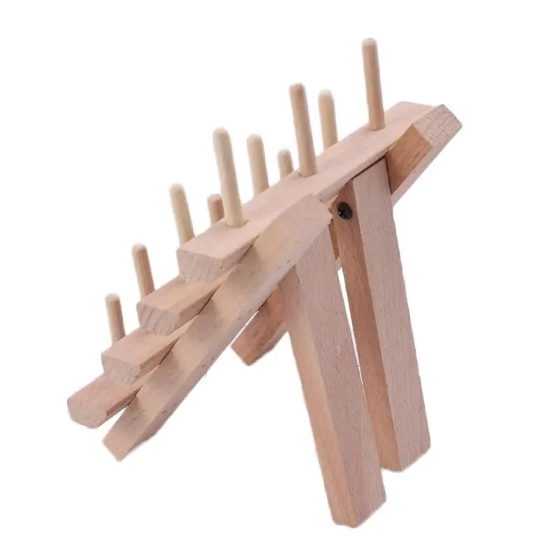 12 осевой деревянный стеллаж для хранения ниток для шитья, вышивки крестиком H7EA