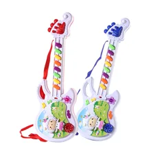 1 шт. электрическая игрушечная гитара, музыкальная игра, вокальная игрушка для детей, мальчиков, девочек, малышей, обучающая электронная музыка, игрушки для детей N2050