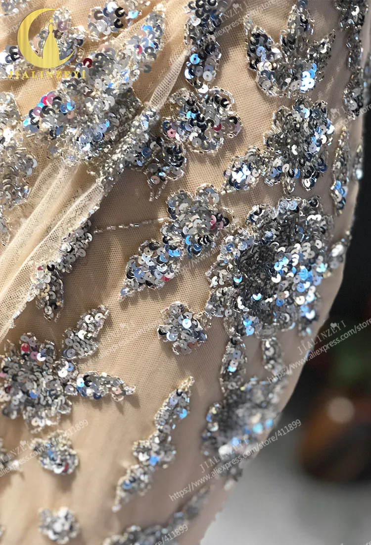 Rhine реальные фотографии сексуальные спагетти стап Серебряный vestido de noiva халат de soiree Арабский Вечерние платья Длинные