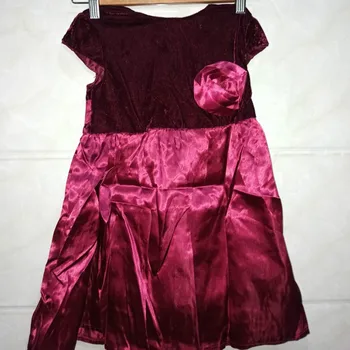 

Flower Appliques Mini Dress for Kids 2020 Summer Clothing O-Neck Short Sleeve A-Line Dress Girl's Casual Dress with Ribbon