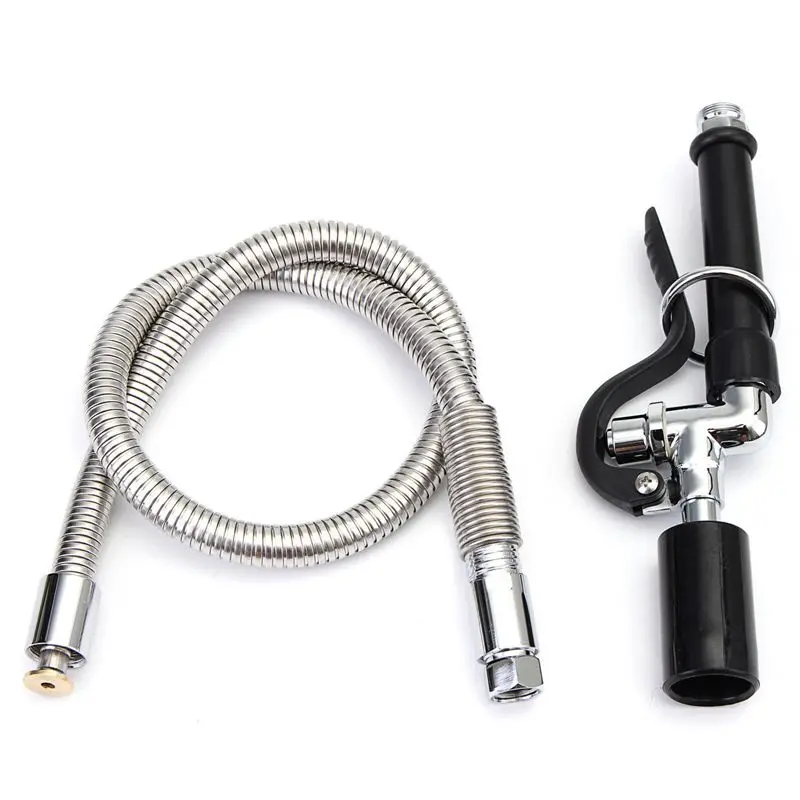 

EASY-Commercial Kitchen Pre-Rinse Faucet Tap Spray Head Sprayer With Flexible Hose