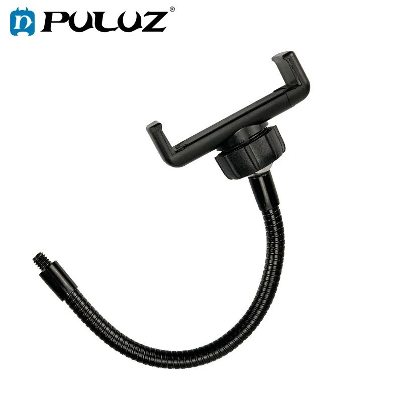 Puluz Supporto Flessibile Per Clip Con Base Di Serraggio Per Iphone, Galaxy, Huawei, Xiaomi, Lg, Htc, Clip Per Smartphone Per Anello Luminoso