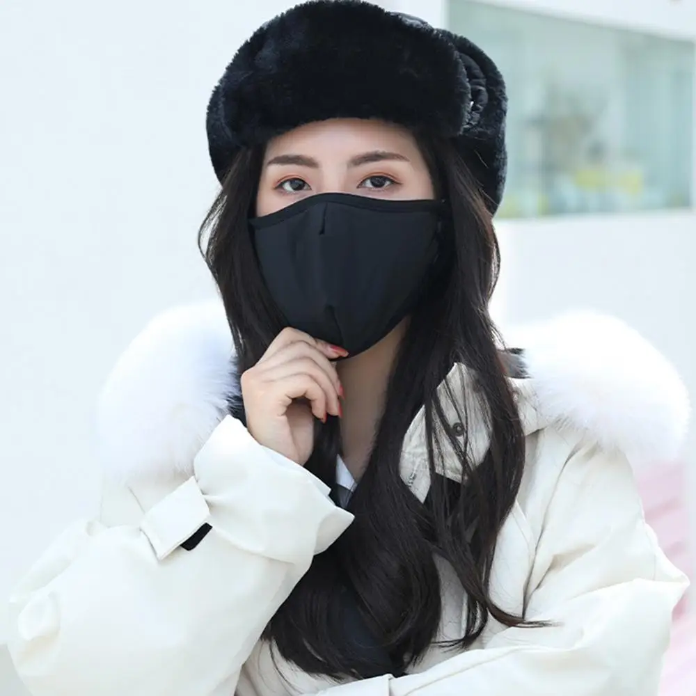 

Winter Keep Warm Face Mask Outdoor Ski Warm Hat Mens Women Warm Trapper Trooper Earflap Winter Ski Hat With Mas