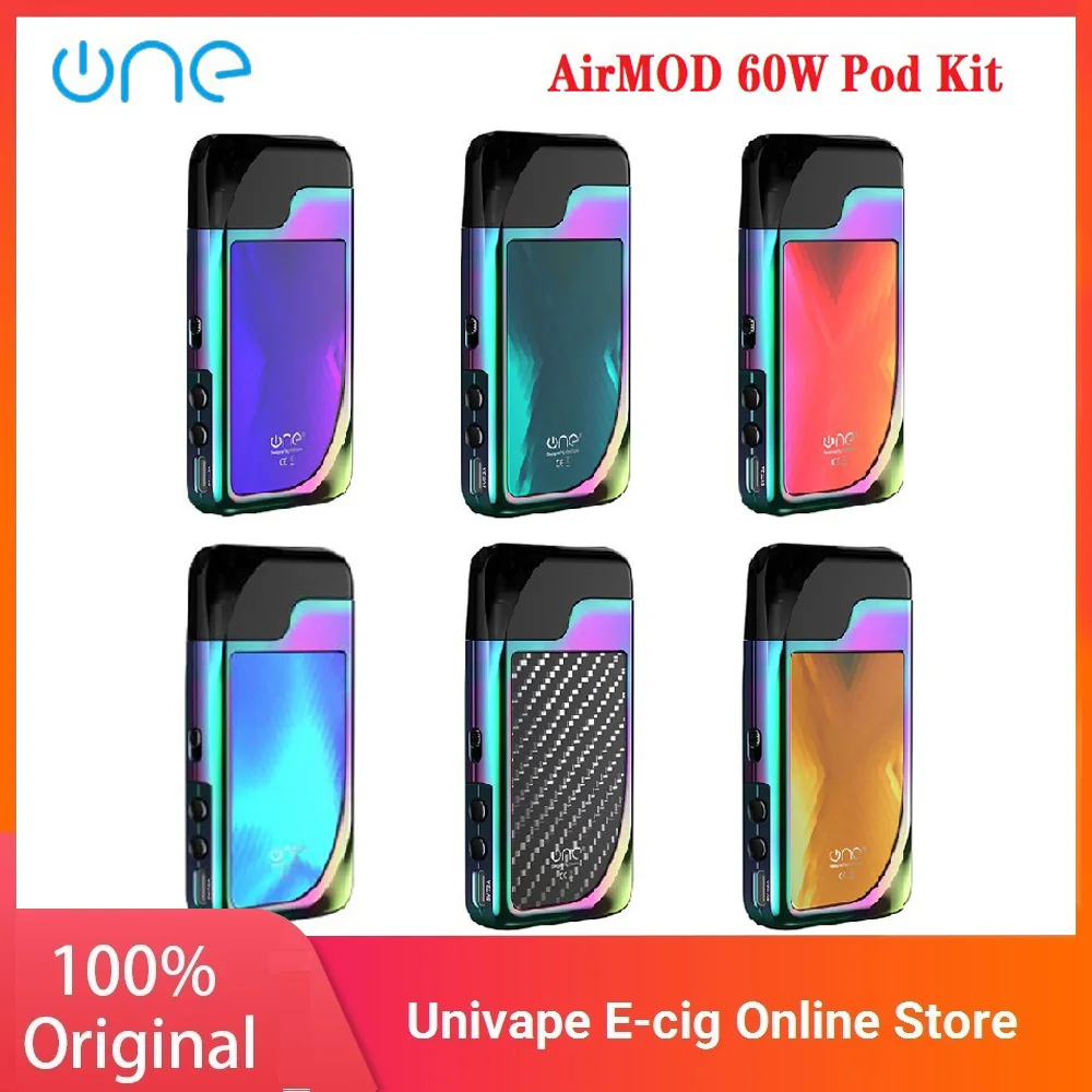 Новый оригинальный OneVape AirMOD 60 Вт VW Pod Kit 1500 мАч батарея и 6 мл 0 3/0 5/0.8ohm катушка