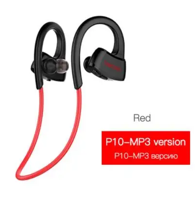 P10 MP3 DACOM встроенный inBluetooth спортивные Беспроводной гарнитура IPX7 Водонепроницаемый стерео наушники-вкладишы для занятий спортом для samsung для iPhone Xiaomi - Цвет: with MP3