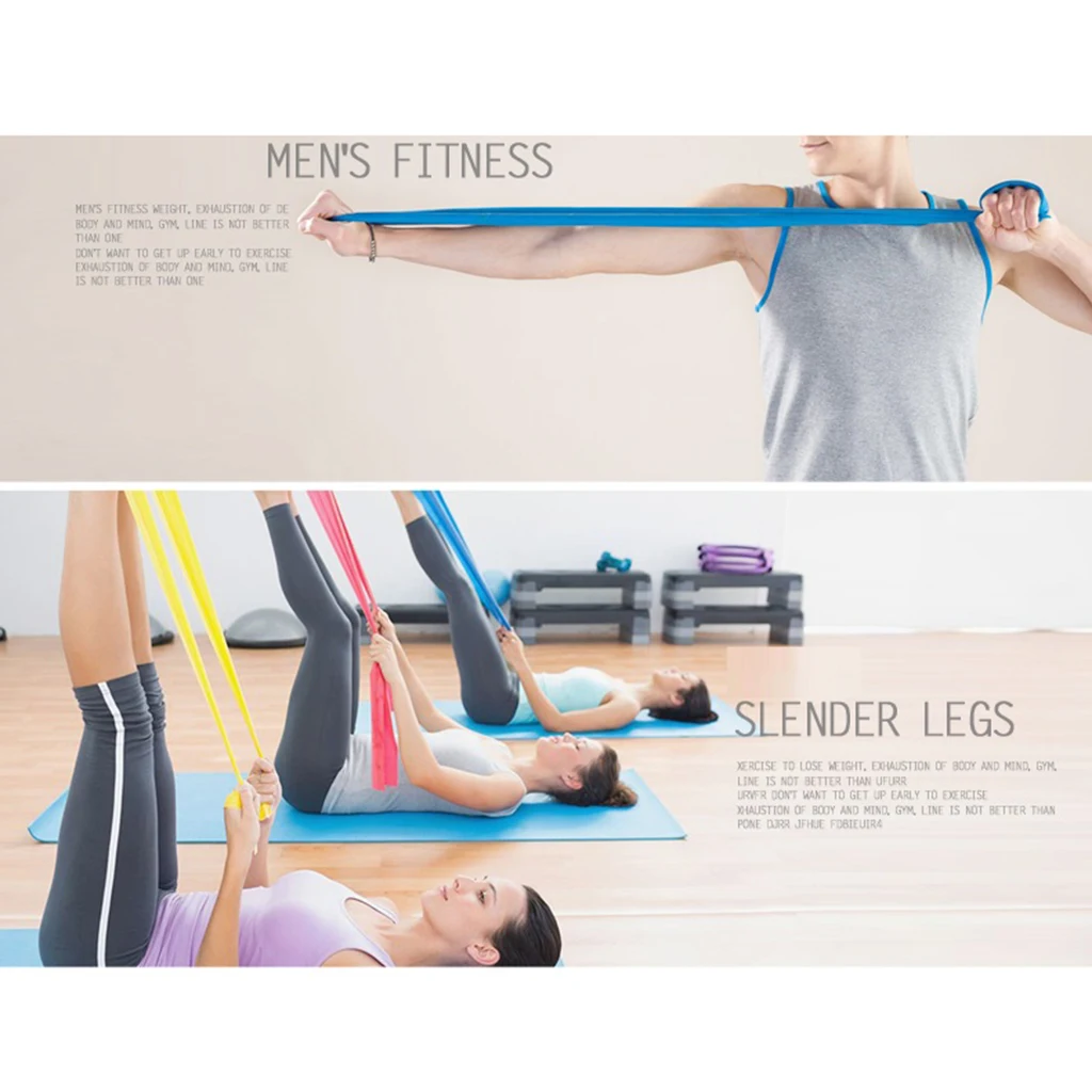 Latex Resistance Bands Exercise Loop Home Fitness Stretching Belt Yoga Strength Training Straps Tension Belts Workout Equipment