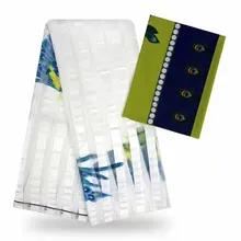 Фабричная Прямая ткань нигерийская Анкара атласная шелковая ткань Новая африканская восковая ткань высокого качества шелковая ткань для YBG01