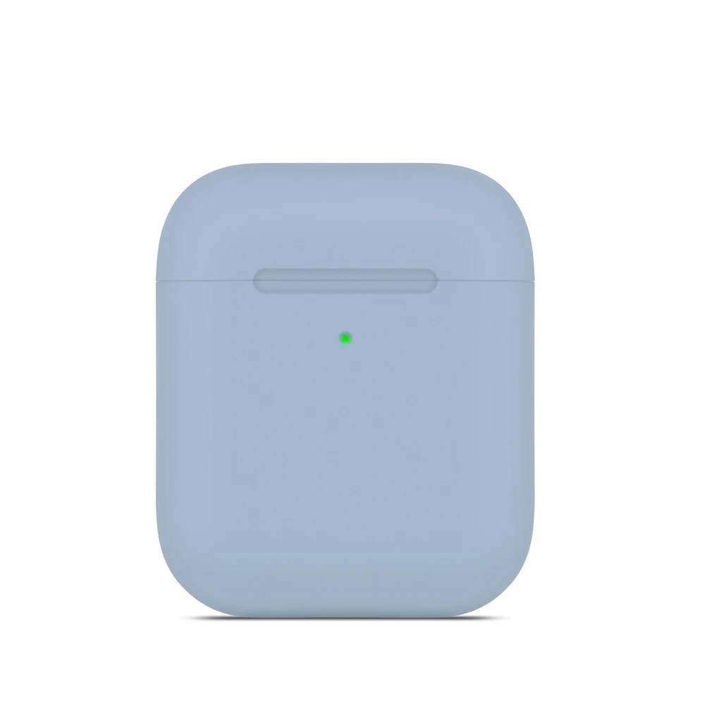 Macaron ультра тонкий чехол для наушников для Airpods чехол милый силиконовый Bluetooth наушники защитный чехол-2 поколения 20 цветов - Цвет: 14