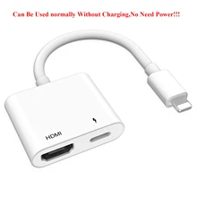 8 Pin Original Lightning to 1080P HDMI Adapter Digital AV Converter 4K Charge Cable Connector HD for iPhone 12/X/XR/11/iPad Air