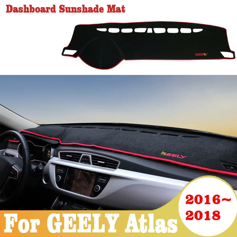 

Car Styling For GEELY Atlas 2016 2017 2018 Car Dashboard Cover Avoid Light Pad Instrument Panel Mat Carpets Decorate Accessories