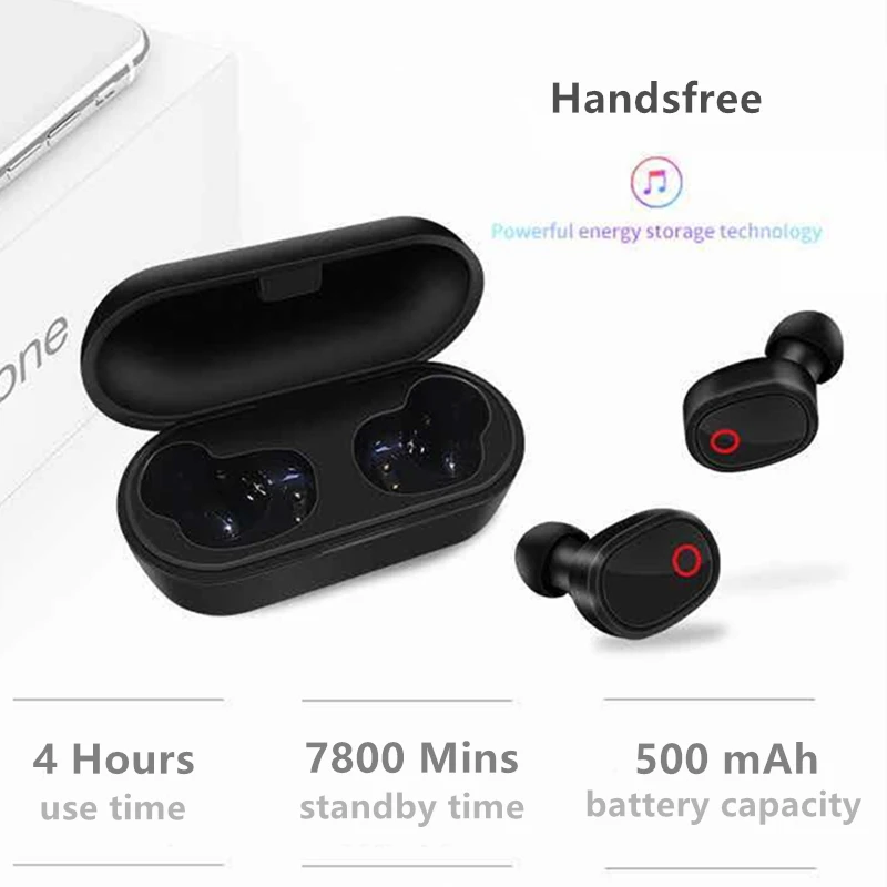 A7 TWS беспроводная Bluetooth гарнитура стерео Handfree Спортивные Bluetooth наушники с зарядной коробкой для iphone Android PK X2T i9s/i7s
