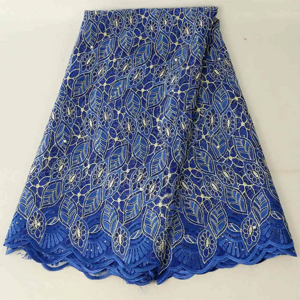 royal blue Лучшая, французская кружевная ткань, высокое качество, африканская бисерная кружевная ткань, нигерийский тюль, сетка, кружевная ткань для свадьбы - Цвет: royal blue