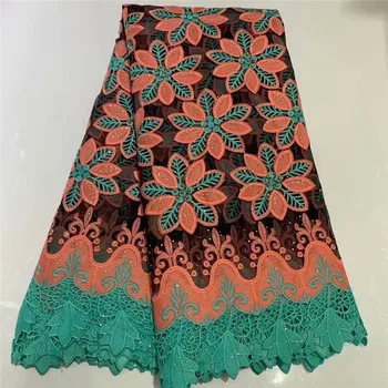 

Latest Nigerian Tulle French Lace Fabric With Stones 2019 High Quality African Bridal Lace Fabric For Wedding Dresses 2l3082-694