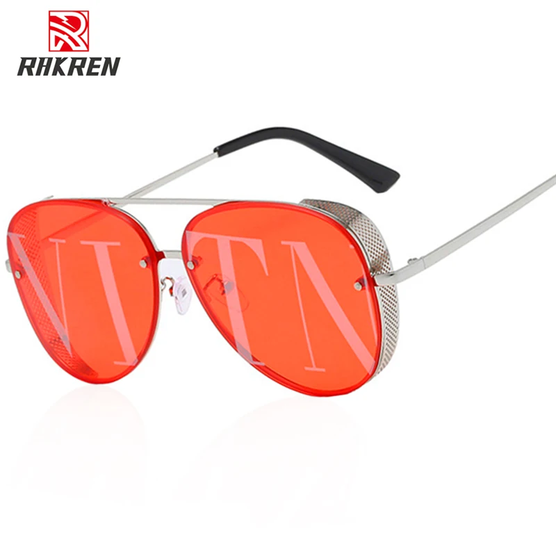 

Gothic Steampunk Sunglasses Women Fashion Double Beams Glasses Vintage Sunglasses For Women UV400 Ladies Eyewear