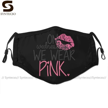 

On Wednesday We Wear Pink Mouth Face Mask On Wednesdays We Wear Pink Facial Mask Cool Kawai with 2 Filters for Adult