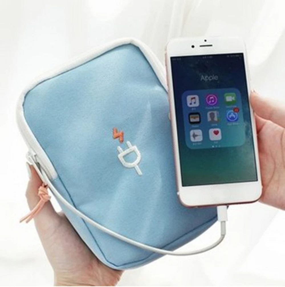 

Travel Bag Electronic Digital Storage Package Mobile Phone Charging Treasure Data Line Organizer Travel Accessories Pouch