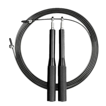 

Speed Jump Rope Tangle Free with Ball Bearing Rapid Adjustable Metal Handle Jump Ropes for Fit Skipping Training Rope