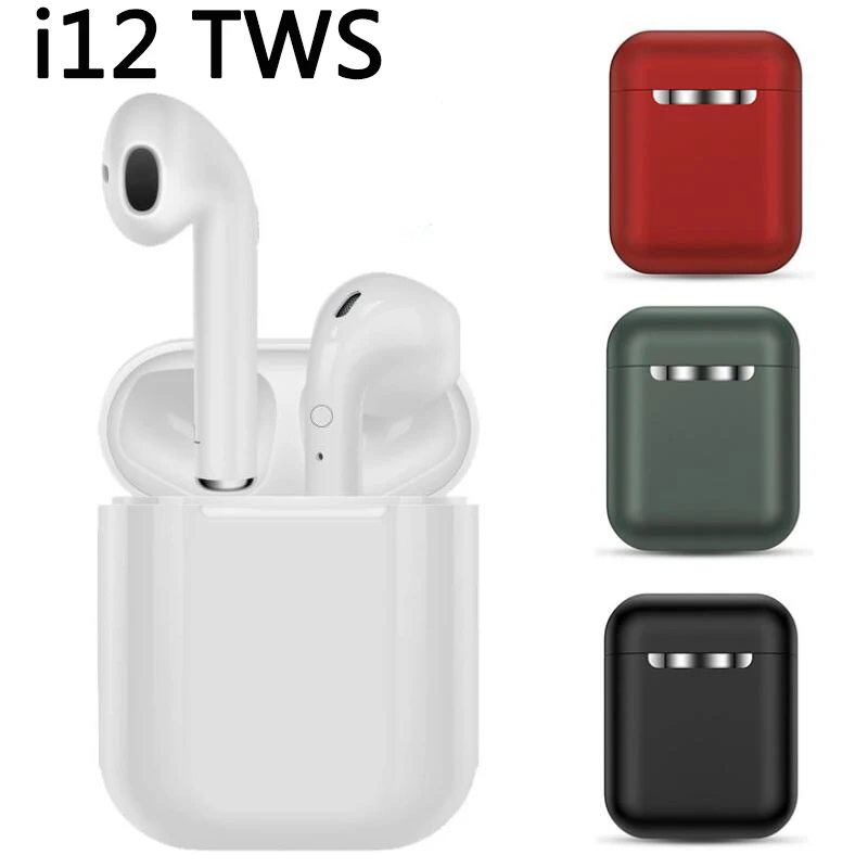I12 TWS беспроводная гарнитура с сенсорным ключом Bluetooth 5,0 спортивные наушники стерео для iPhone Xiaomi Huawei Samsung смартфон|Наушники и гарнитуры|   | АлиЭкспресс