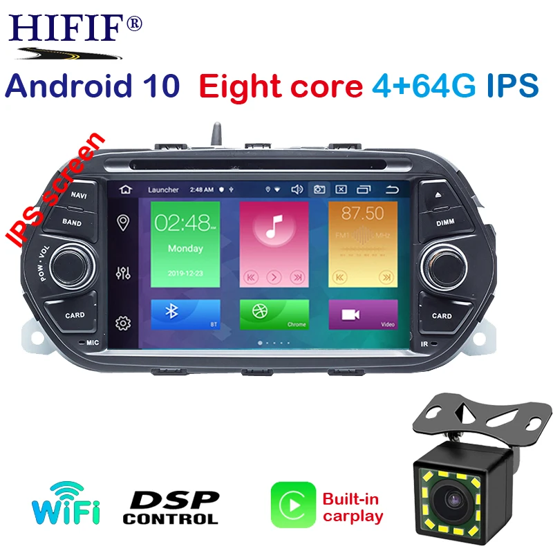 PX5 DSP 4G + 64G Android 10 Автомобильная Стерео GPS для Fiat Tipo Egea Dodge Neon 2015 2016 2017 2018 Радио DVD WiFi