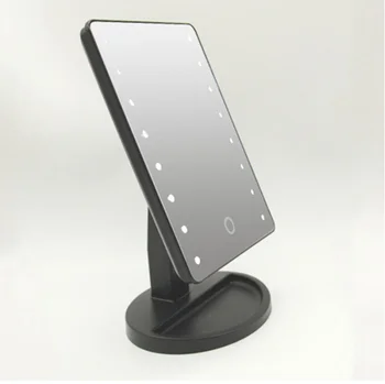

5PCS Makeup mirror LED Desktop HD fill light touch 360 convenient rotating mirror Vanity mirror for Girls Women