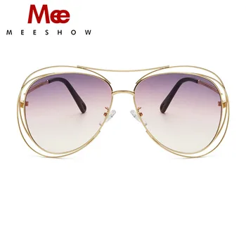 

Meeshow 2020 Fashion Sunglasses Woman Luxury High Quality Personality Frame Gradient Lens Brand INS sells well