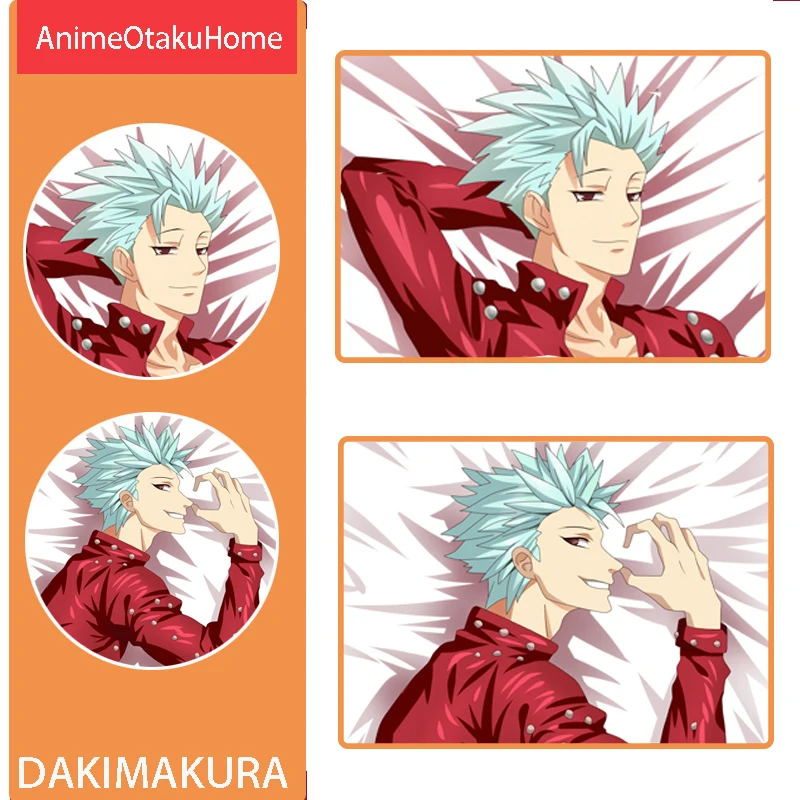 

Anime Manga The Seven Deadly Sins Ban Throw Pillow Cover Hugging Body Pillowcase Otaku Bedding Decoration Dakimakura Pillow Case