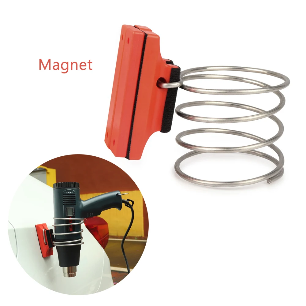 

EHDIS Magnetic Support Bracket Tinting Film Tool for Heat Gun Vinyl Wrap Hot Air Gun Holder Gripper Iron Ring Auto Accessories